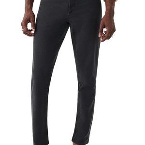 Faherty garment dyed black twill